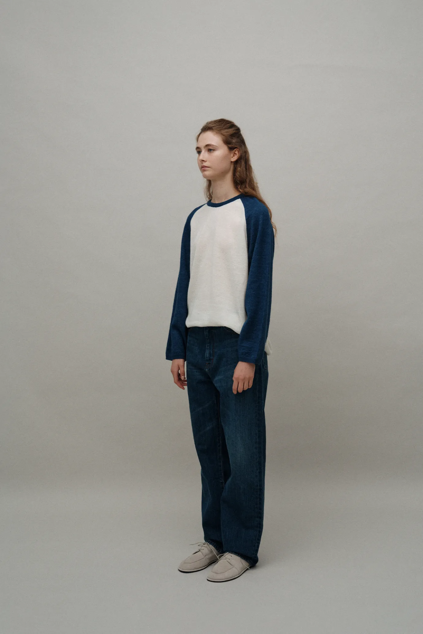 Nothing written Denim-Beggy relaxed denim (Blue)