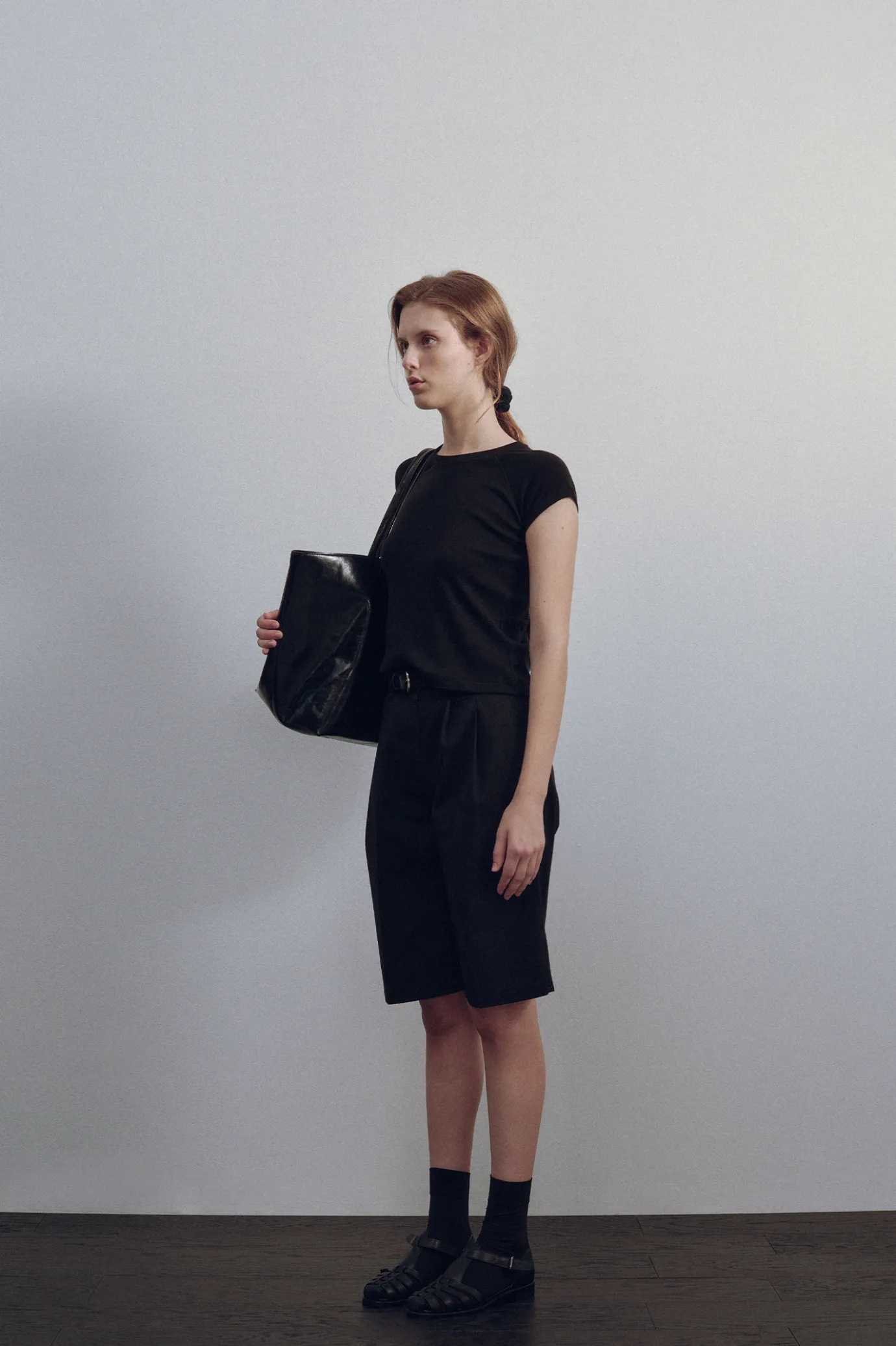 Nothing written T-shirt-Ester top (Black)