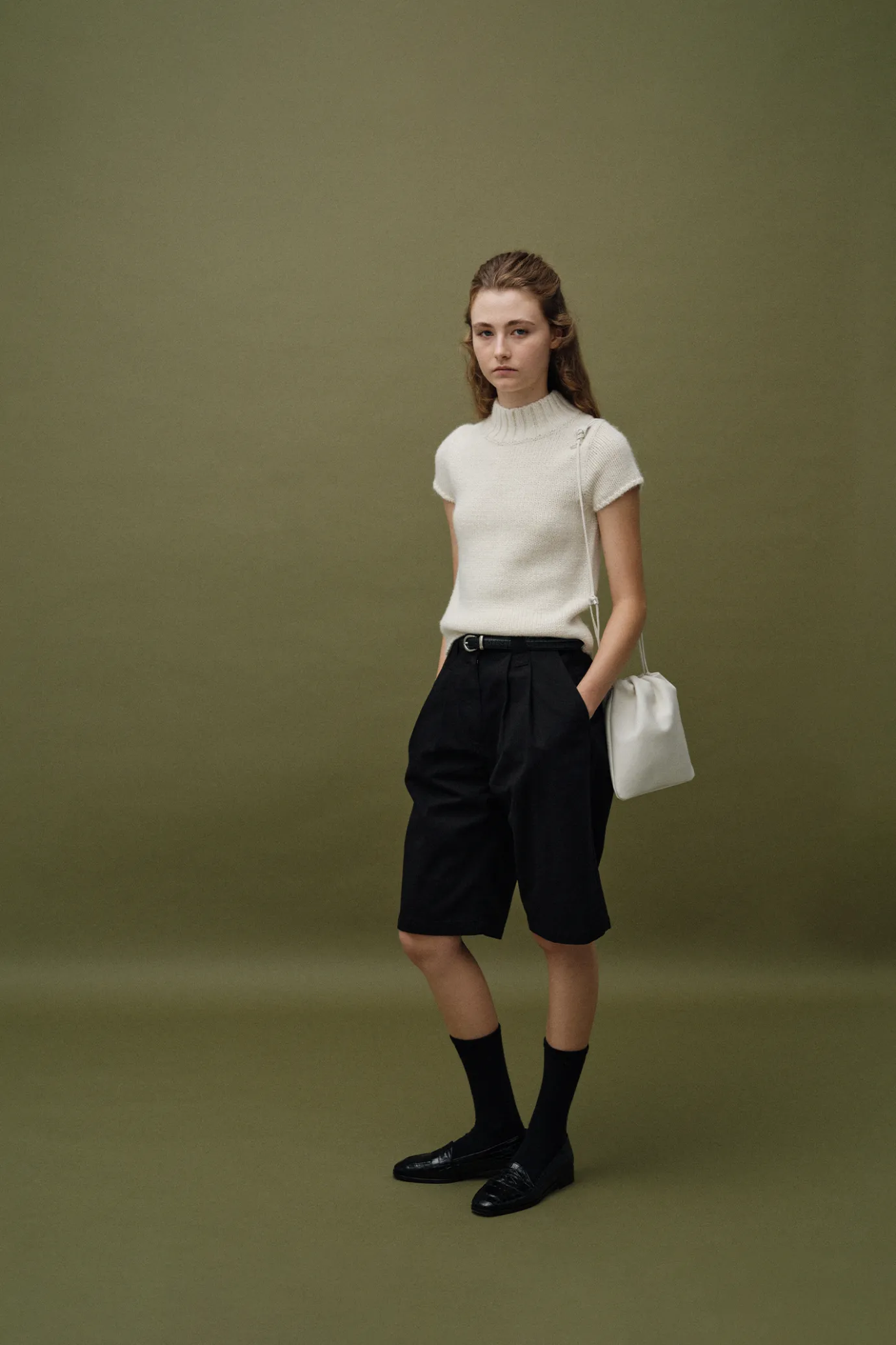 Nothing written Bags-Fatu shoulder bag (Cloud white)