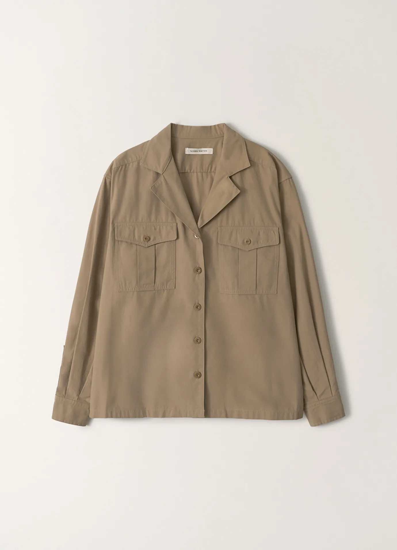 Nothing written Shirt-Gardeners cotton shirt (Mustard khaki)