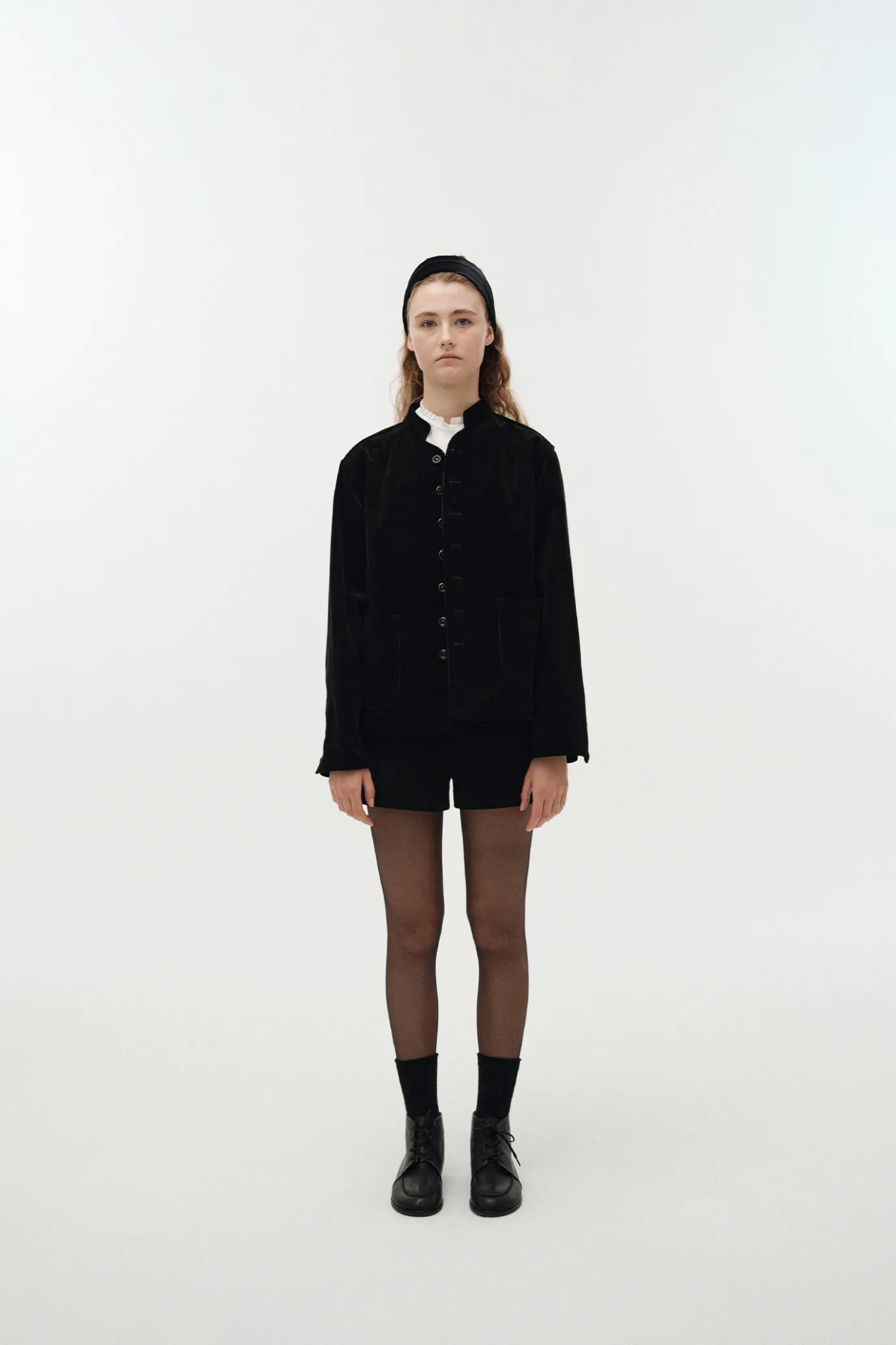 Nothing written Outwears-Glia corduroy jacket (Black)