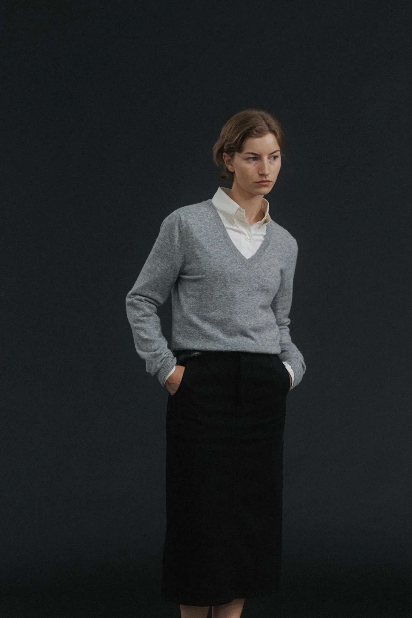 Nothing written Knitwear-Hany cashmere knit (Gray)