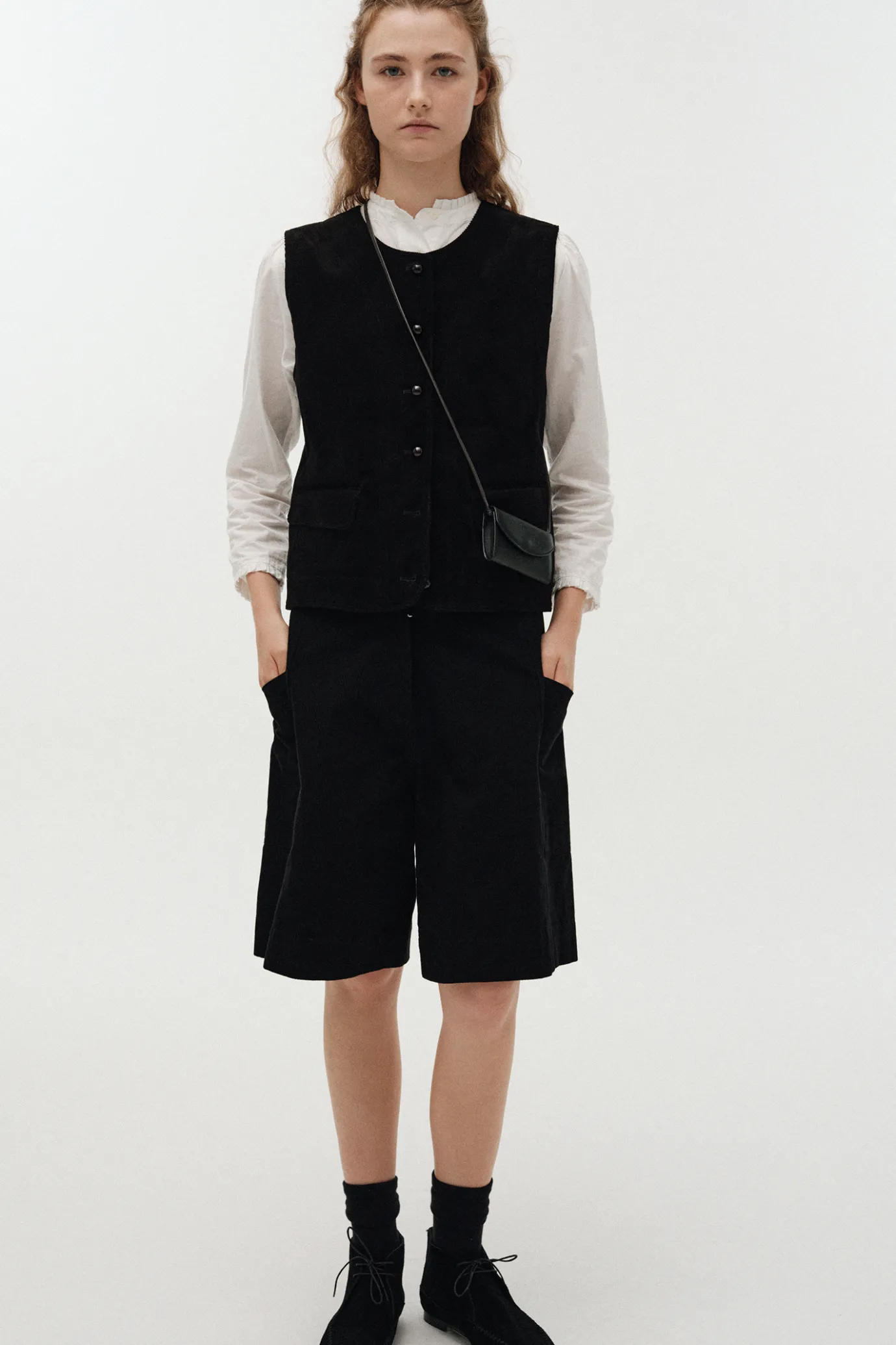 Nothing written Accessories-Leather card holder (Black)