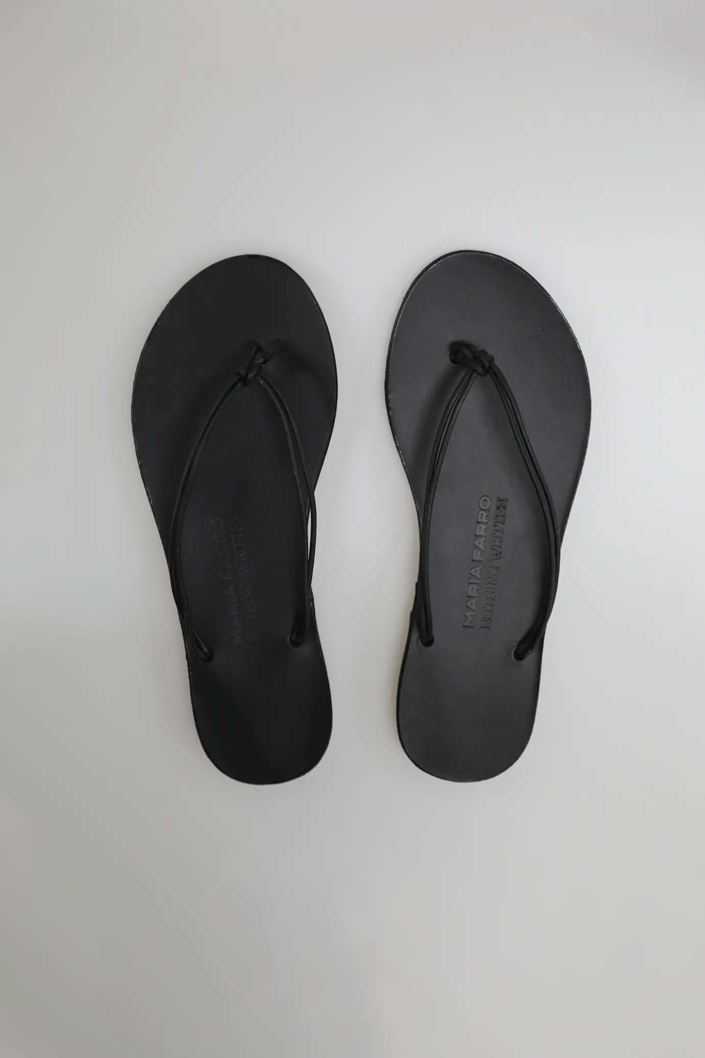 Nothing written Shoes-[MARIA FARRO]  LEPTO FLIP FLOP (Black)