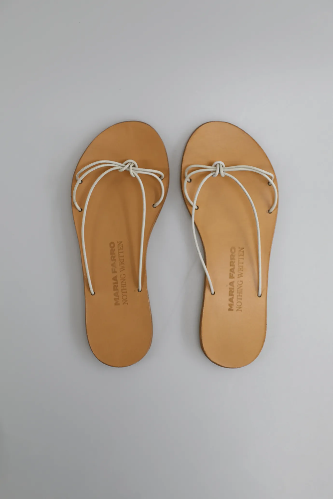 Nothing written Shoes-[MARIA FARRO]  WINONA slide (White/Natural)