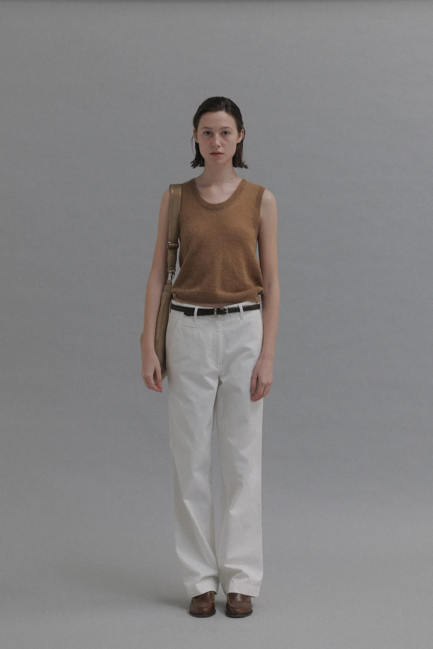 Nothing written Bags-2ND / Balloon suede bag (Beige)