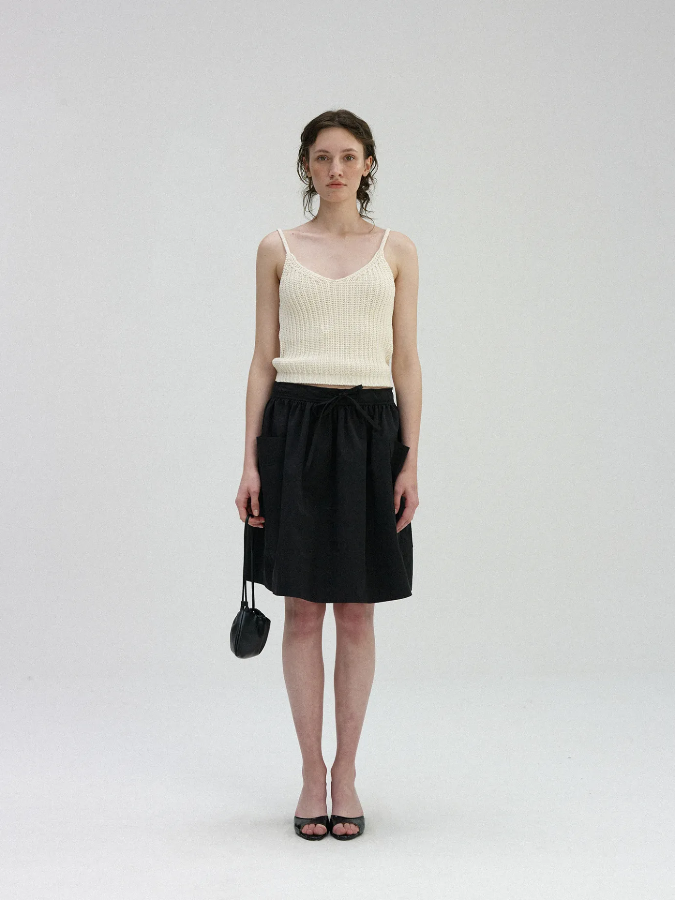 Nothing written Skirts-2ND / Casali flared skirt (Black)