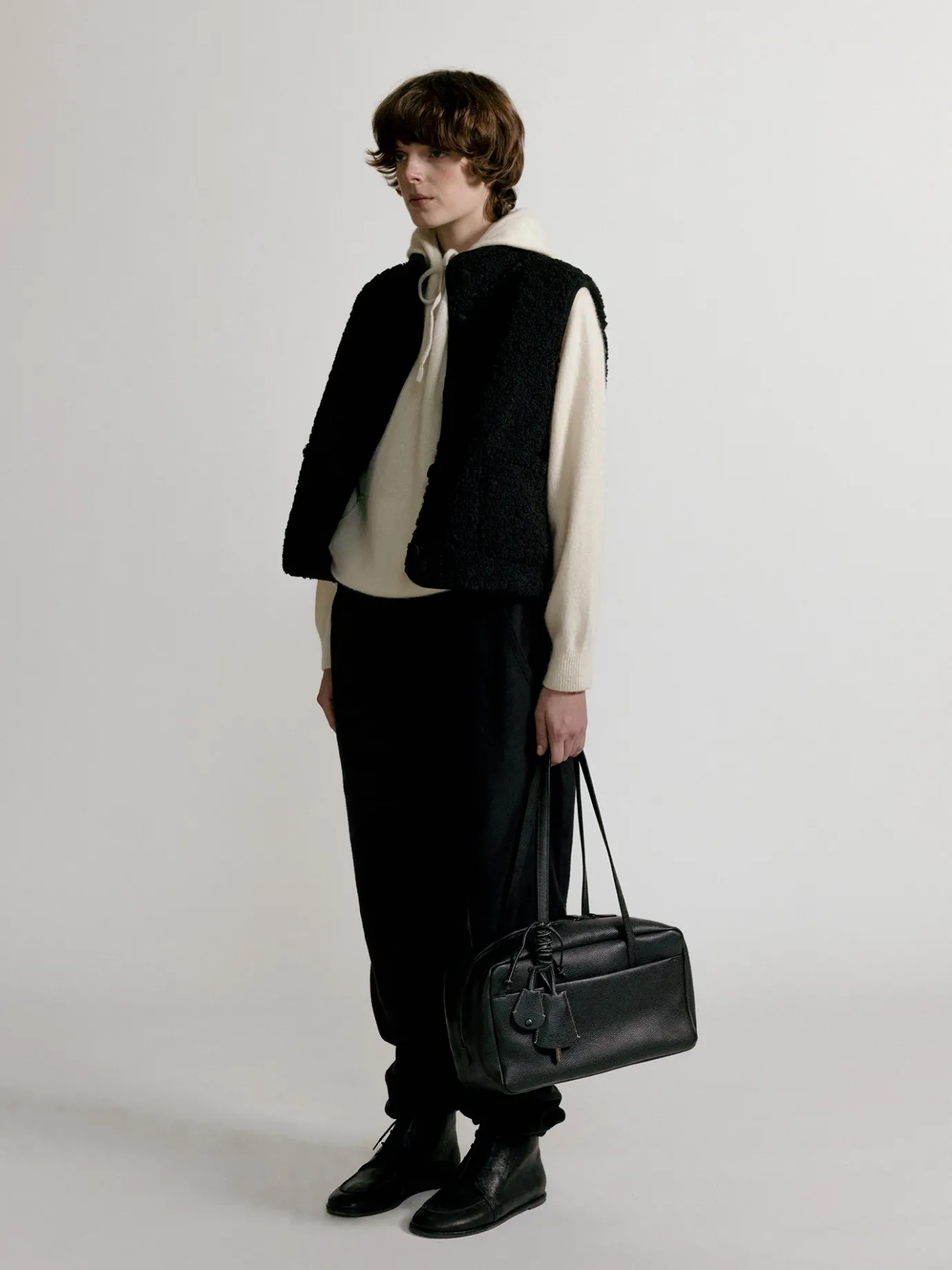 Nothing written Knitwear-2ND / Casta knit hoodie sweater (Ivory)