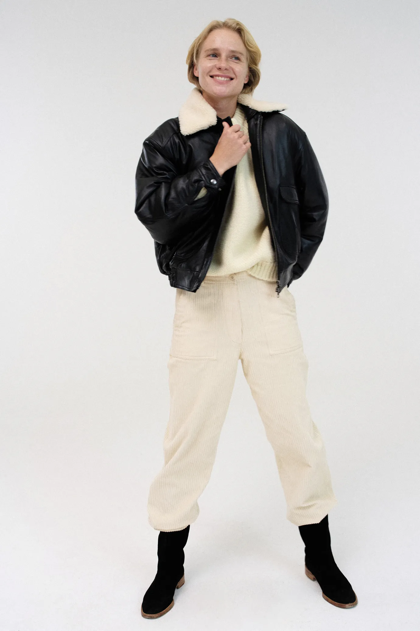nd__classic_g_flight_jack_4.webp Nothing written Outwears-2ND / Classic G-1 flight jacket (Black)