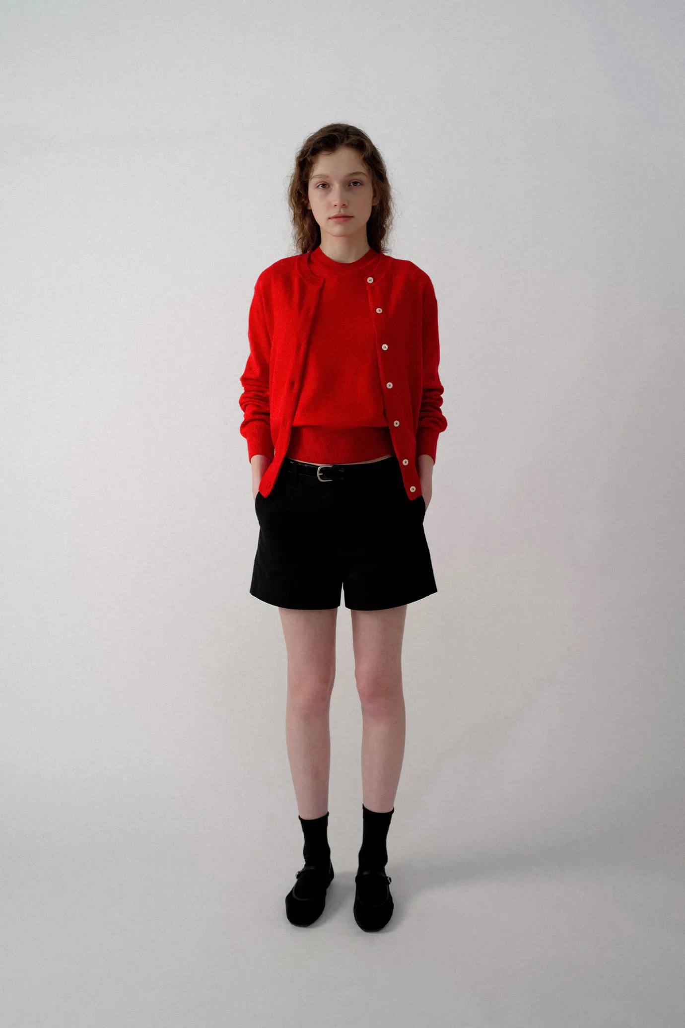 Nothing written Outwears | Knitwear-2ND / Emitt wool round cardigan (Red)