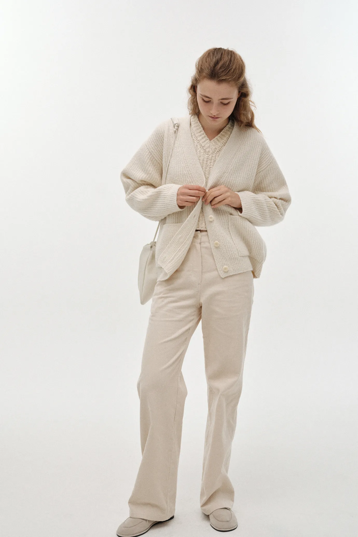 Nothing written Knitwear-2ND / Garine wool vest (Ivory)