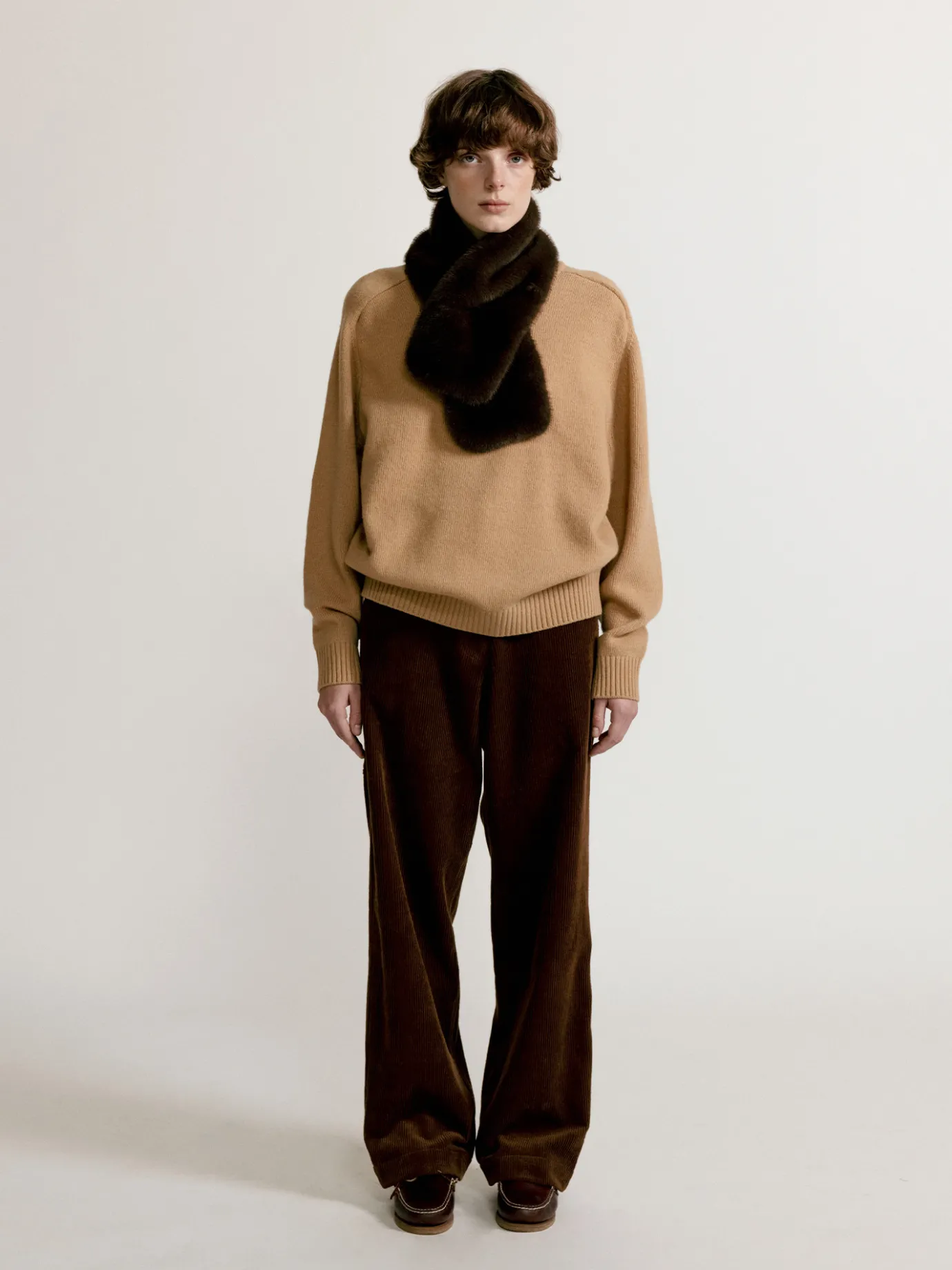 Nothing written Knitwear-2ND / Jude round pullover (Beige)