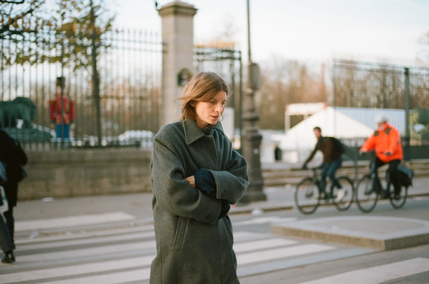 Nothing written Outwears-2ND / Papa single-breasted coat (Gray)