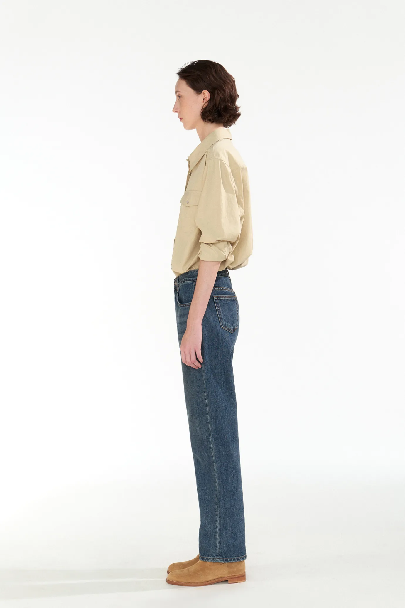 Nothing written Denim-2ND / Toi regular fit denim (Blue)