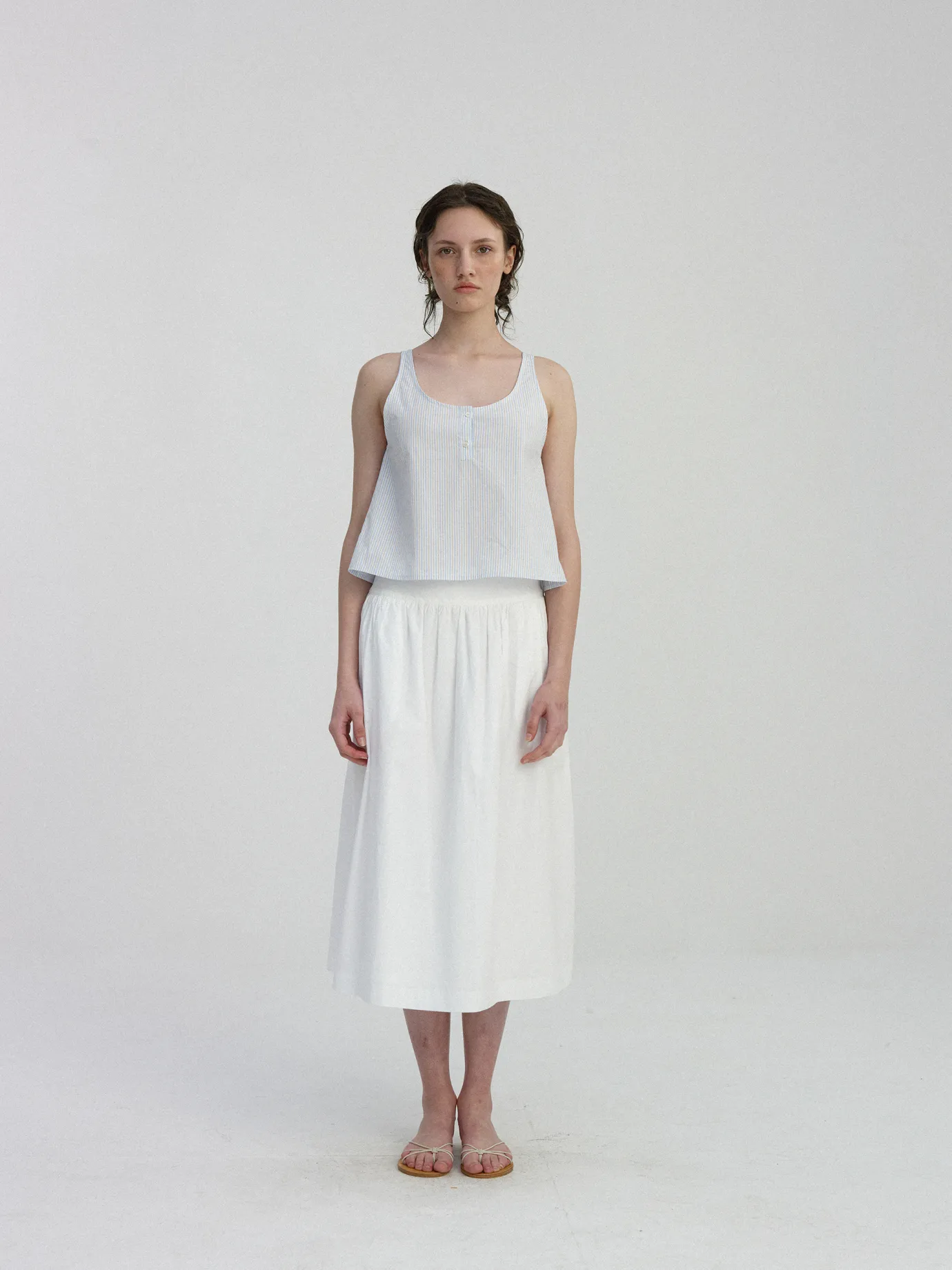 Nothing written Shirt-Neus scoop-neck stripe shirt (Stripe)