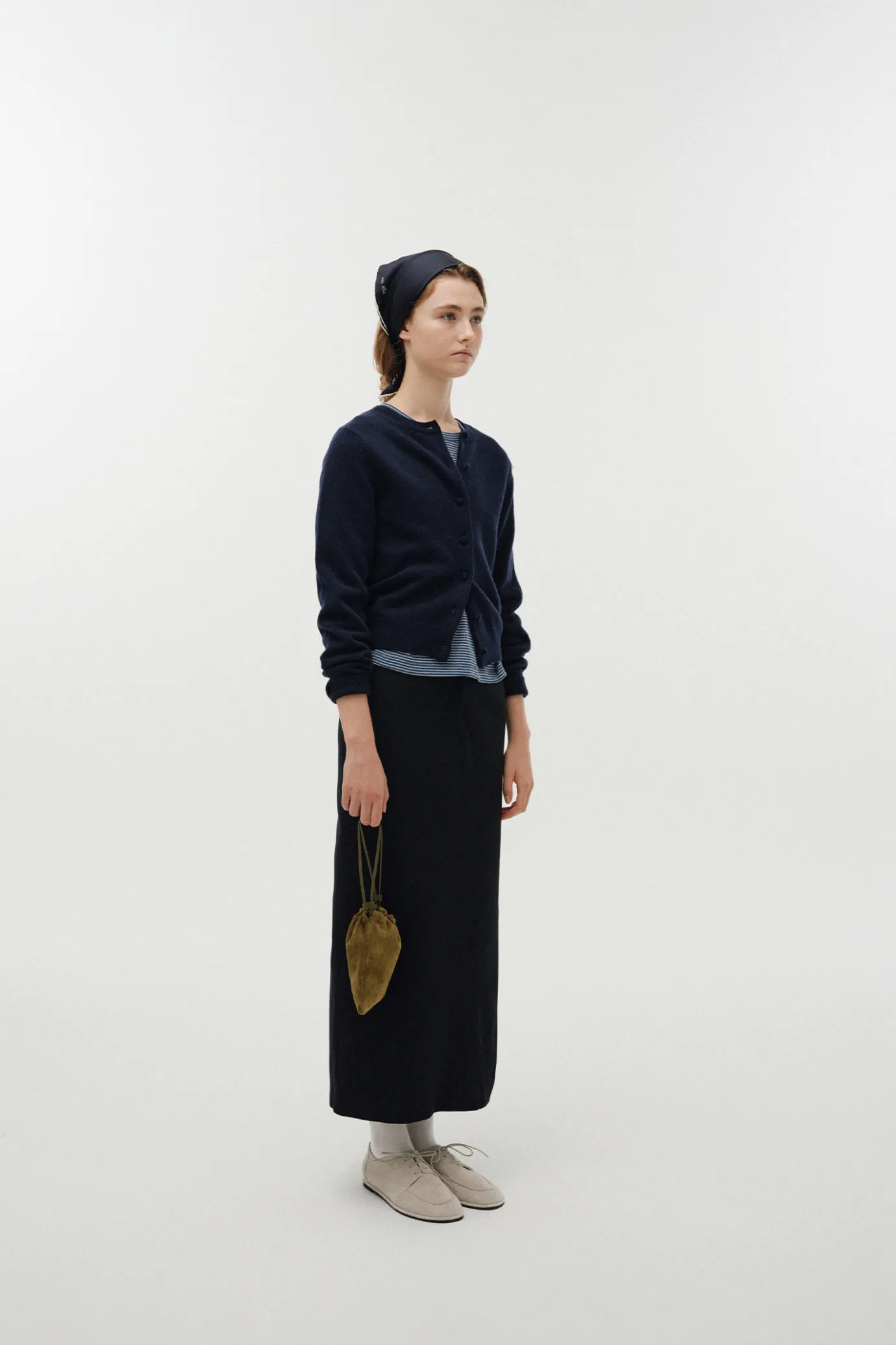 Nothing written Outwears | Knitwear-3RD / Diene round cardigan (Dark navy)