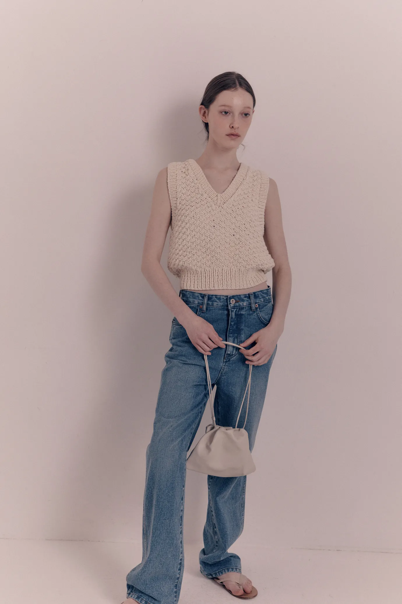 Nothing written Bags-3RD / Nella strap bag (Light beige)