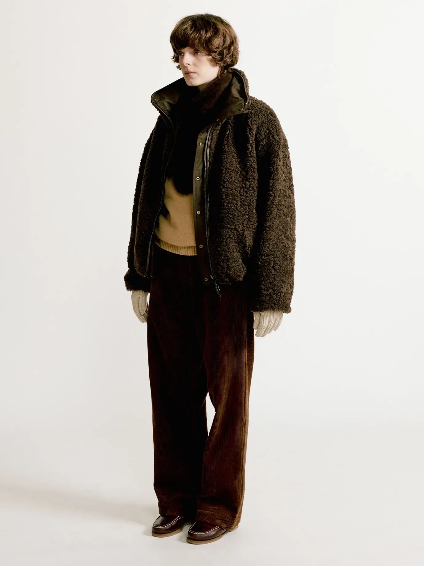 Nothing written Outwears-3RD / Pooh reversible jumper (Dark brown)