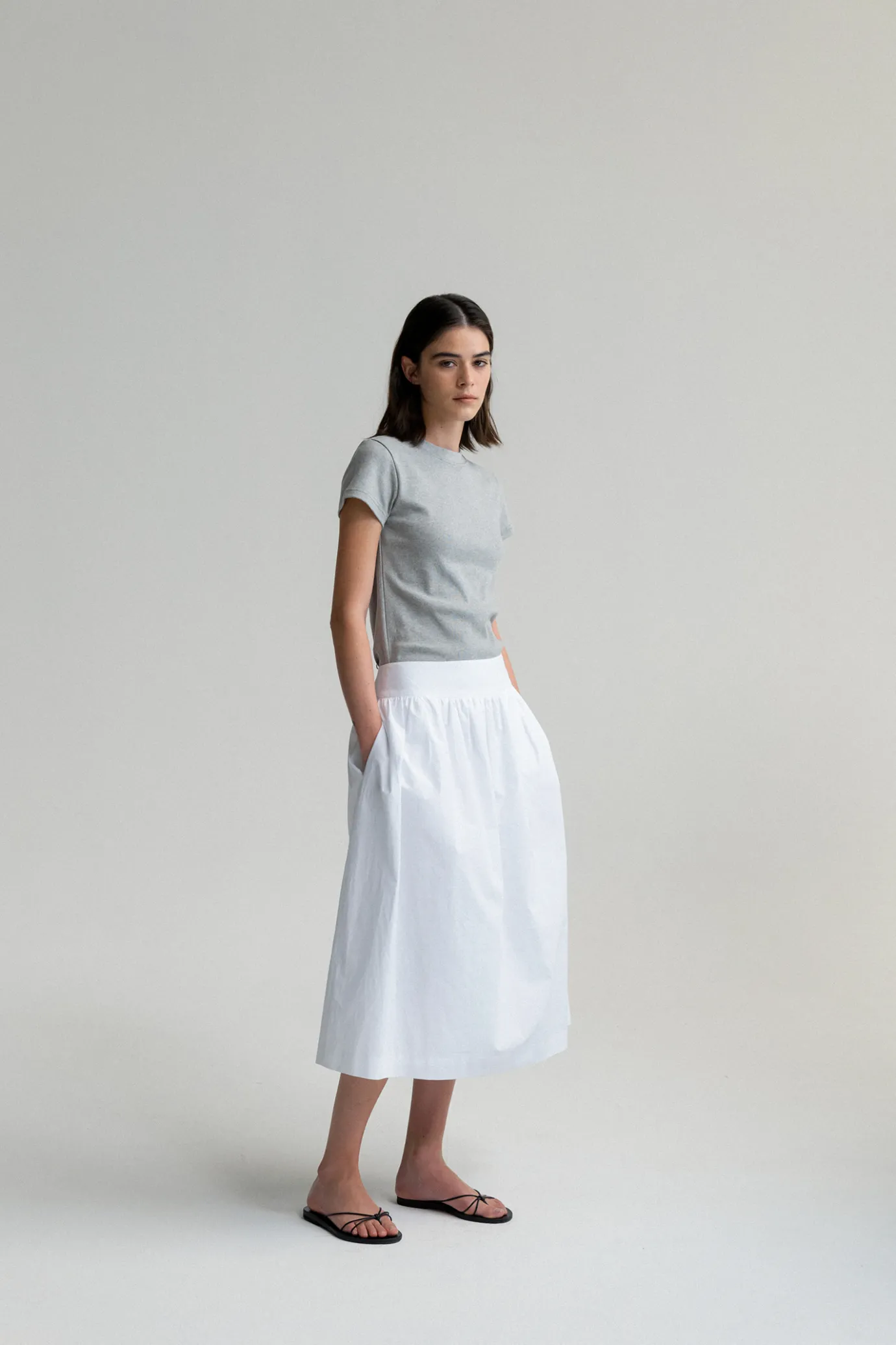 Nothing written T-shirt-13RD / 90's t-shirt (Gray)