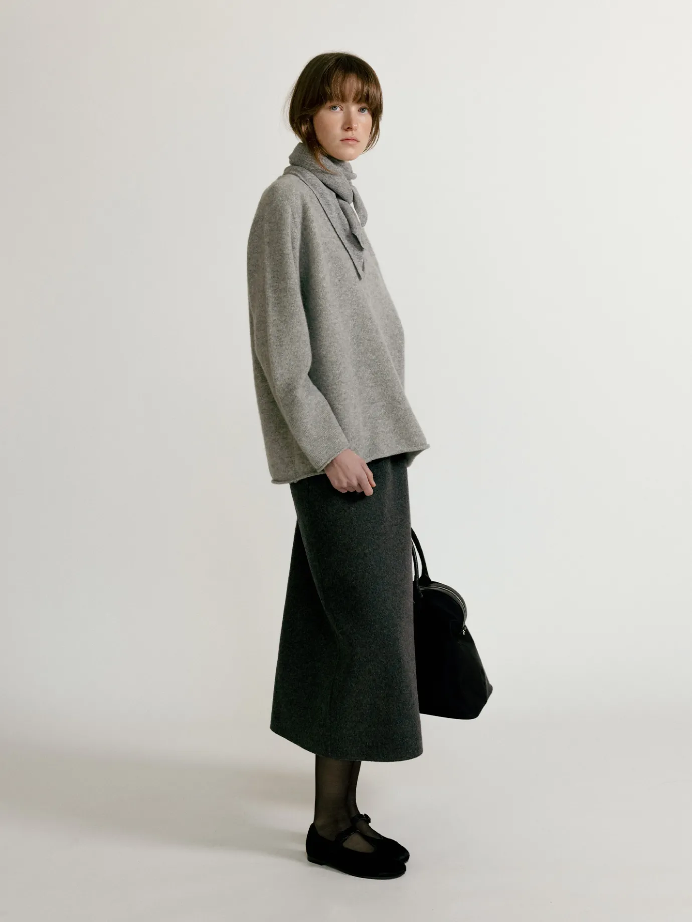 Nothing written Skirts-3RD / Sander skirt (Dark gray)