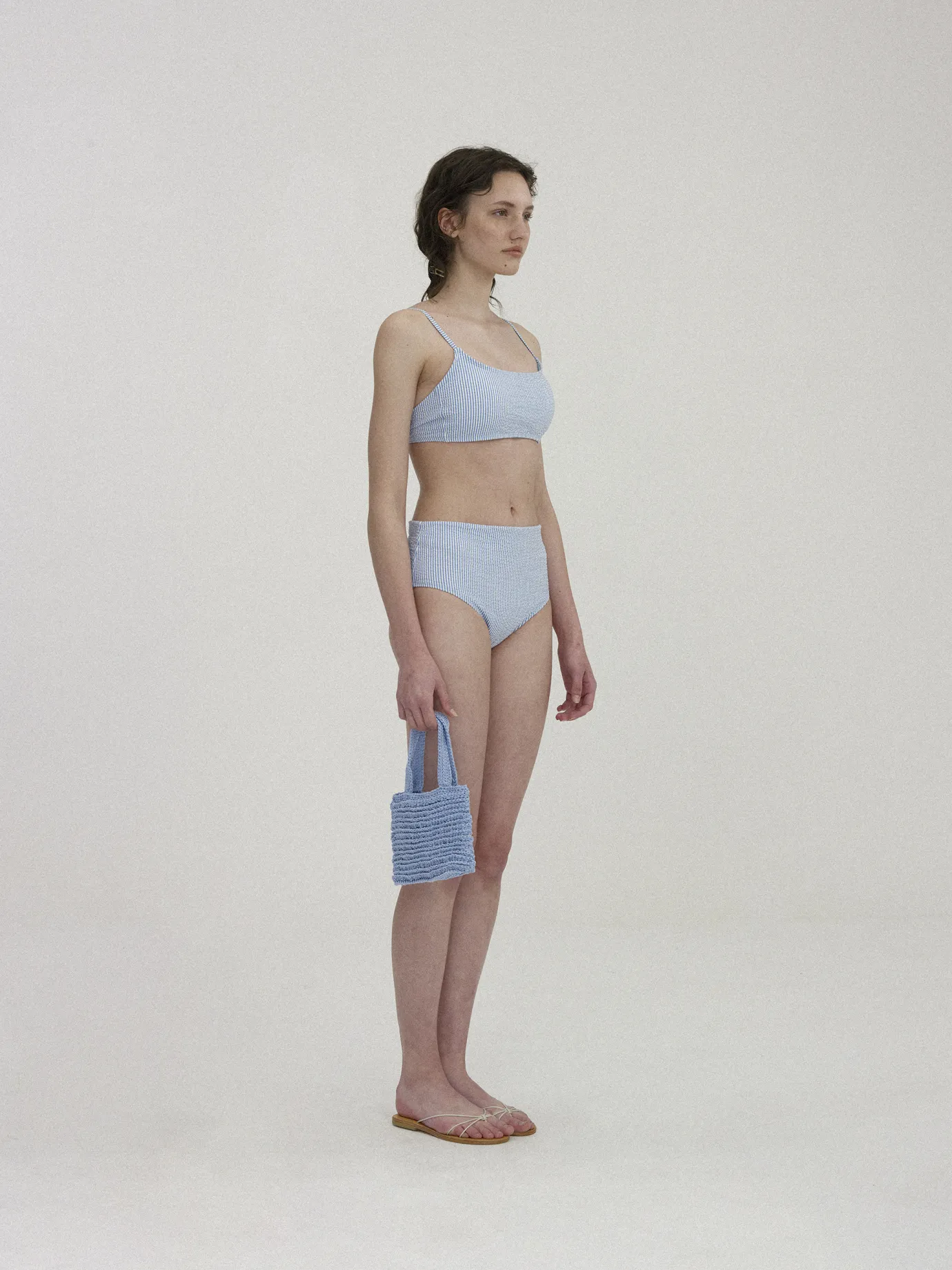 Nothing written Swimwear-3RD / Seersucker bikini (Stripe)