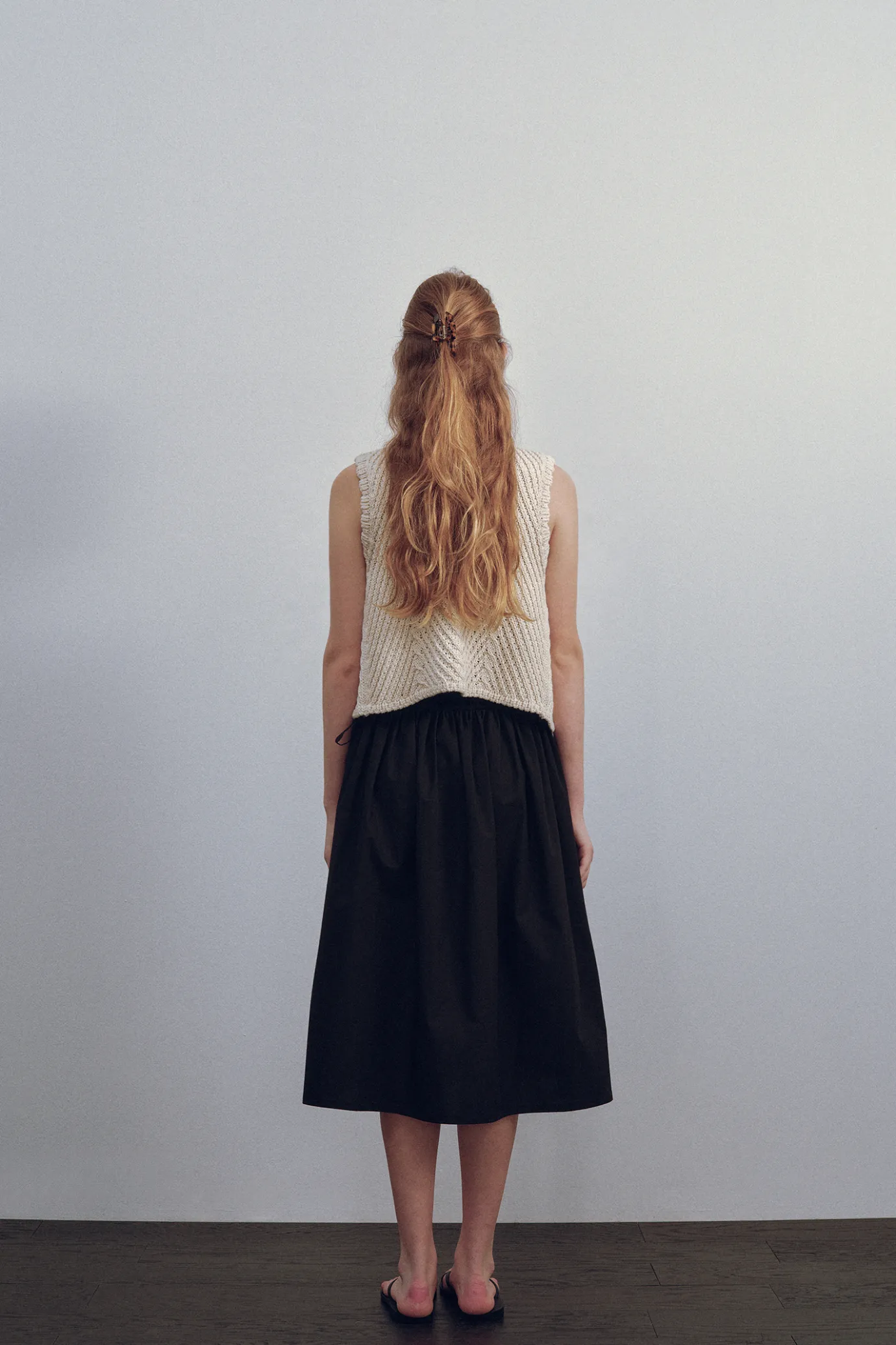 Nothing written Knitwear-Rie knit vest (Ivory)