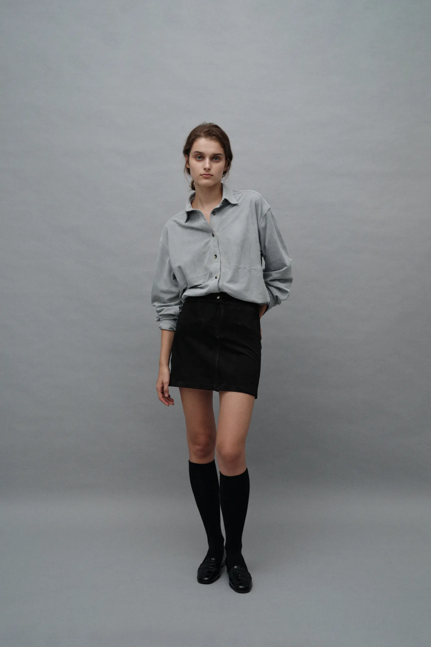 Nothing written Skirts-Rona suede skirt (Dark brown)