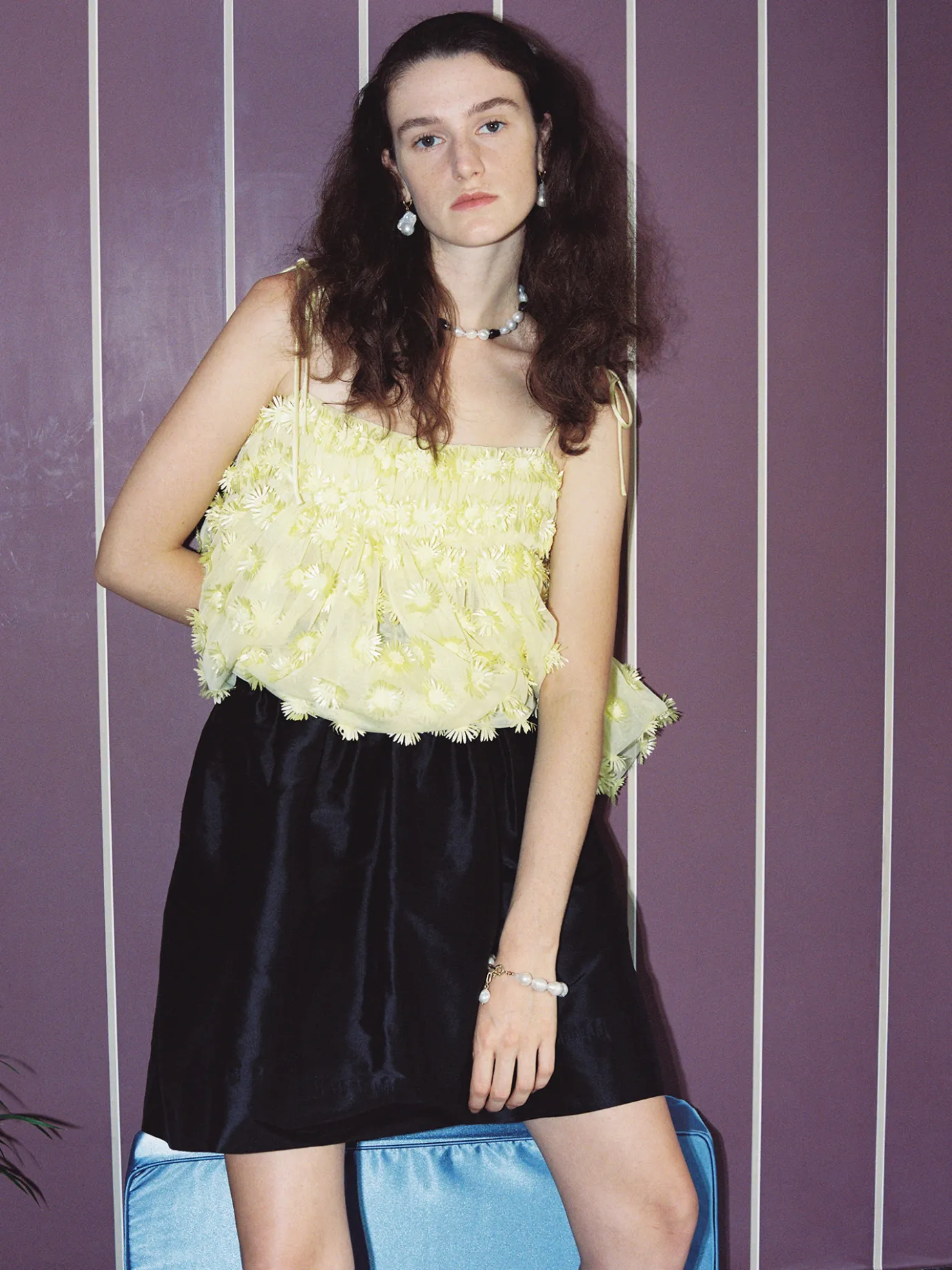 Nothing written Skirts-Rosa Silk flare skirt (Black)