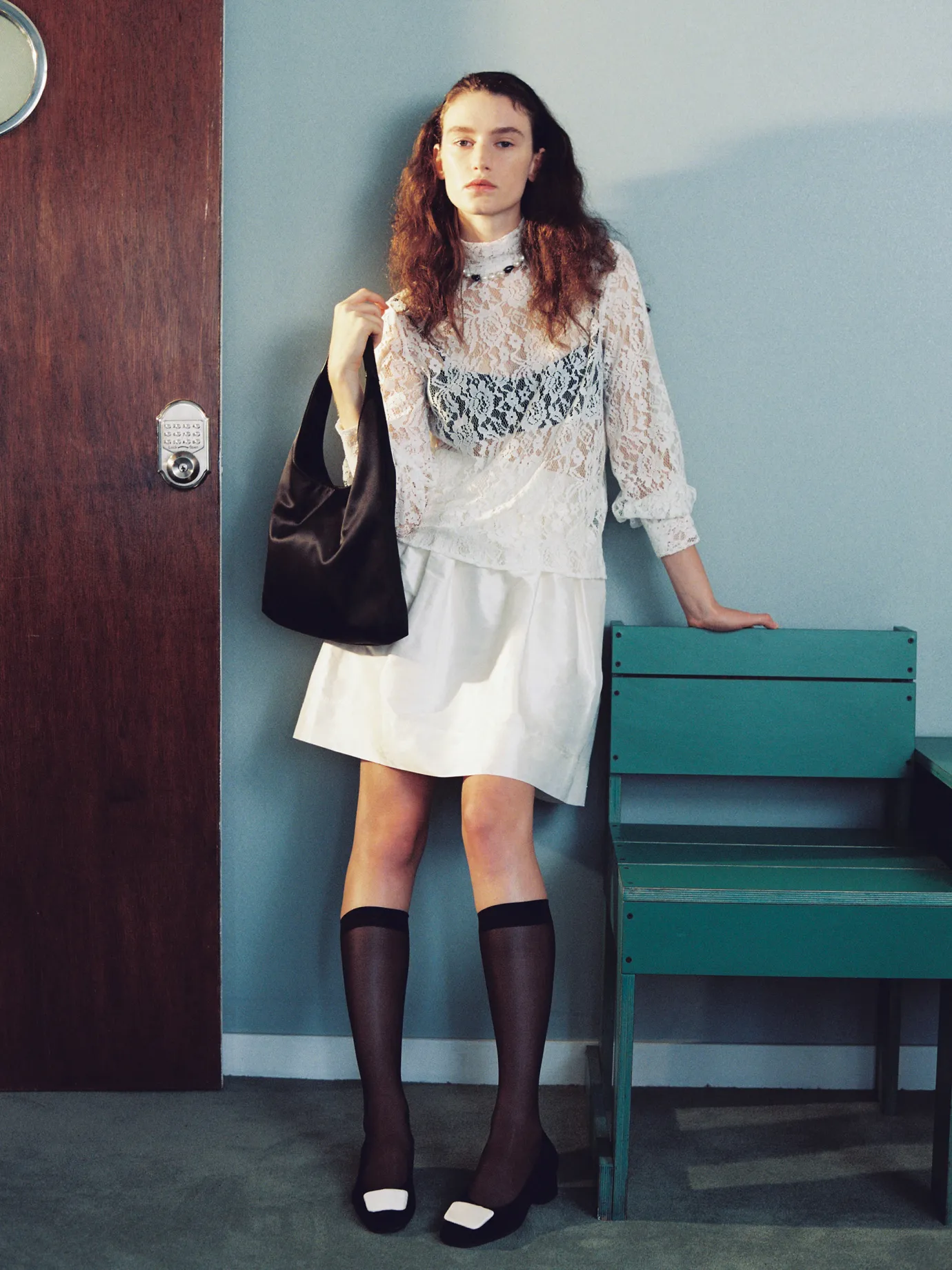 Nothing written Skirts-Rosa Silk flare skirt (White)