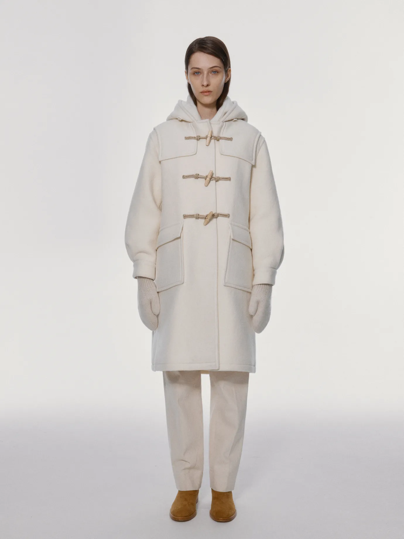 Nothing written Outwears-8TH / Classic duffle coat (Ivory)