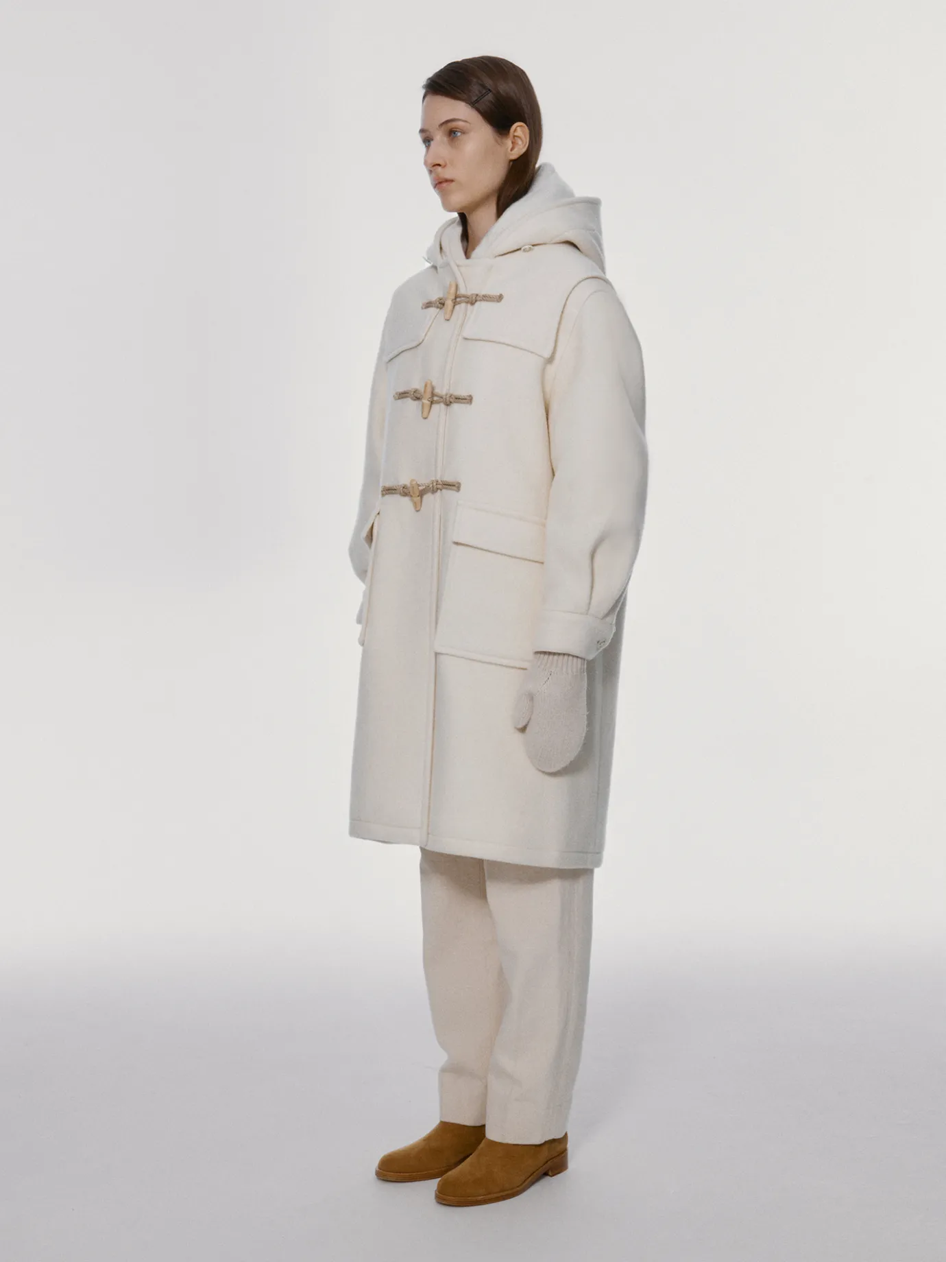 Nothing written Outwears-8TH / Classic duffle coat (Ivory)