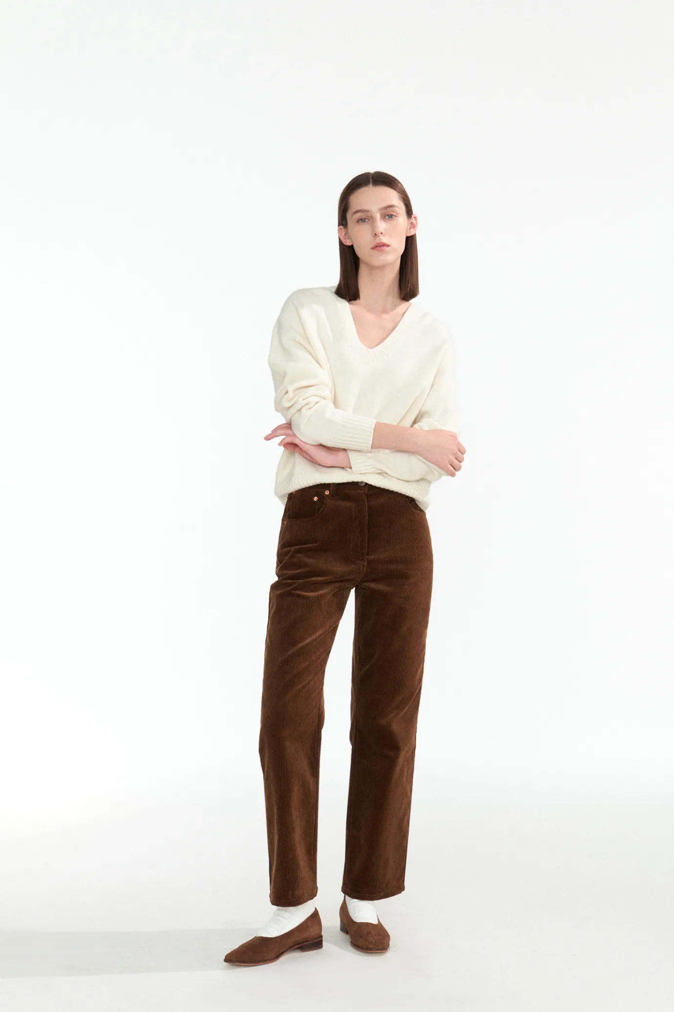 th__erin_wool_vneck_pullo_5.webp Nothing written Knitwear-8TH / Erin wool v-neck pullover (Ivory)