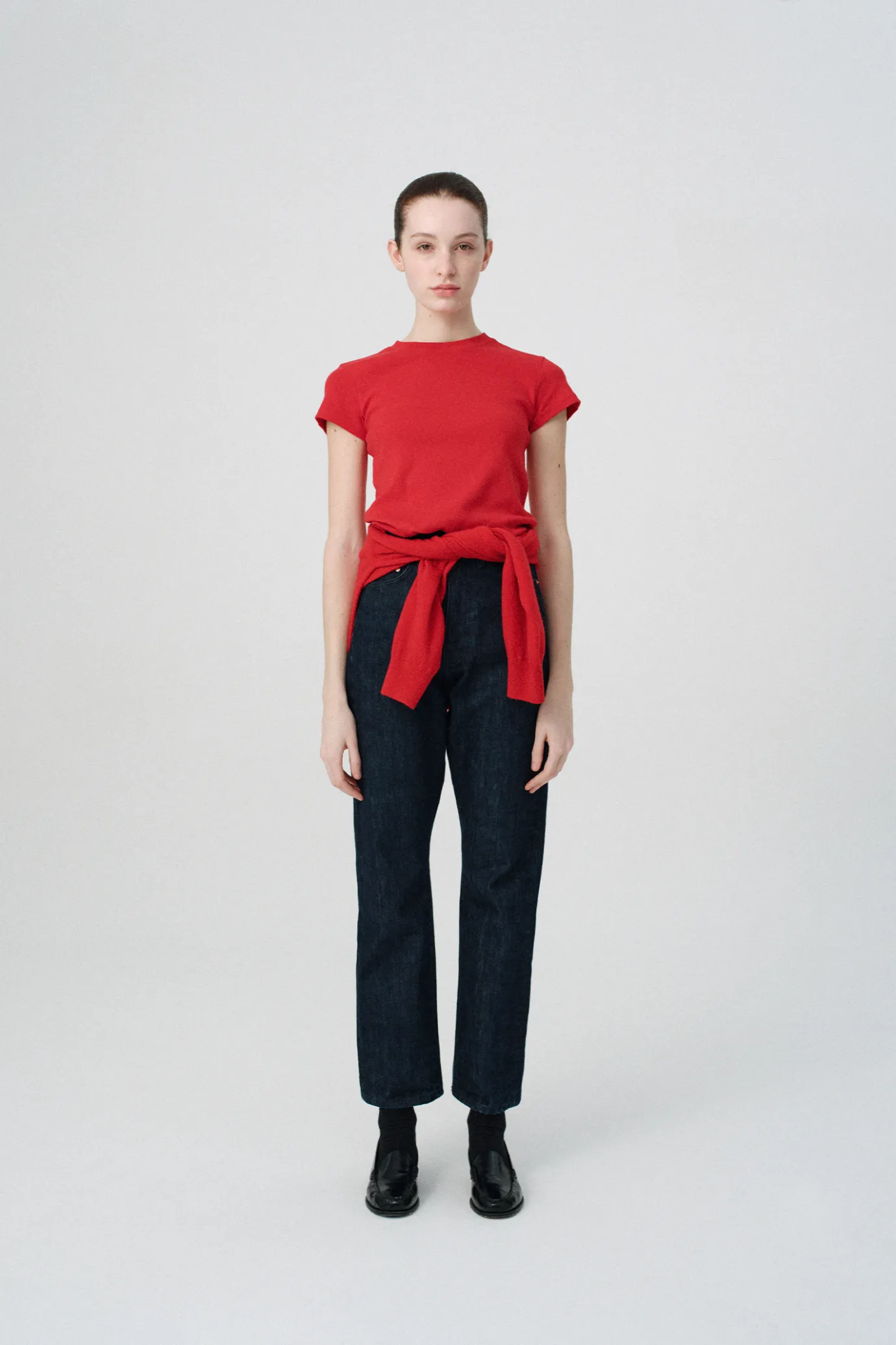 Nothing written T-shirt-9TH / 90's t-shirt (Red)