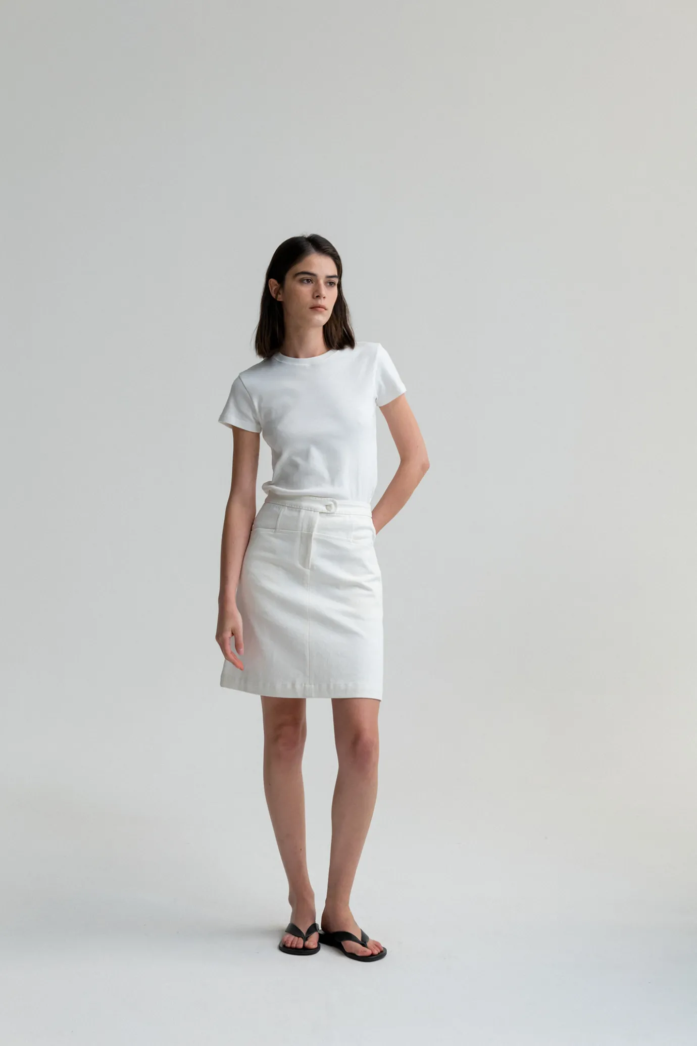 Nothing written T-shirt-16TH / 90's t-shirt (White)