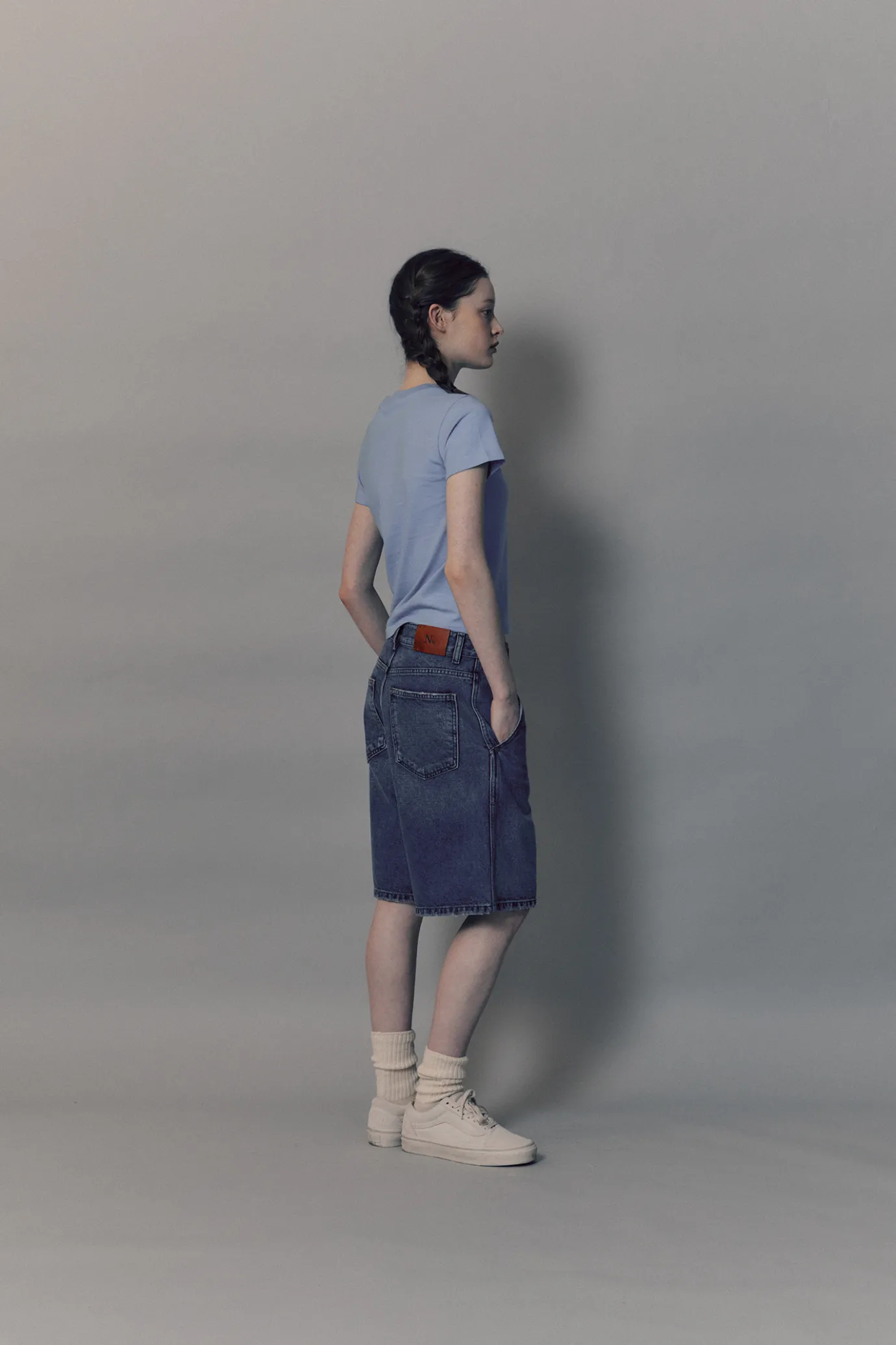 Nothing written T-shirt-Tina cotton t-shirt (Blue)