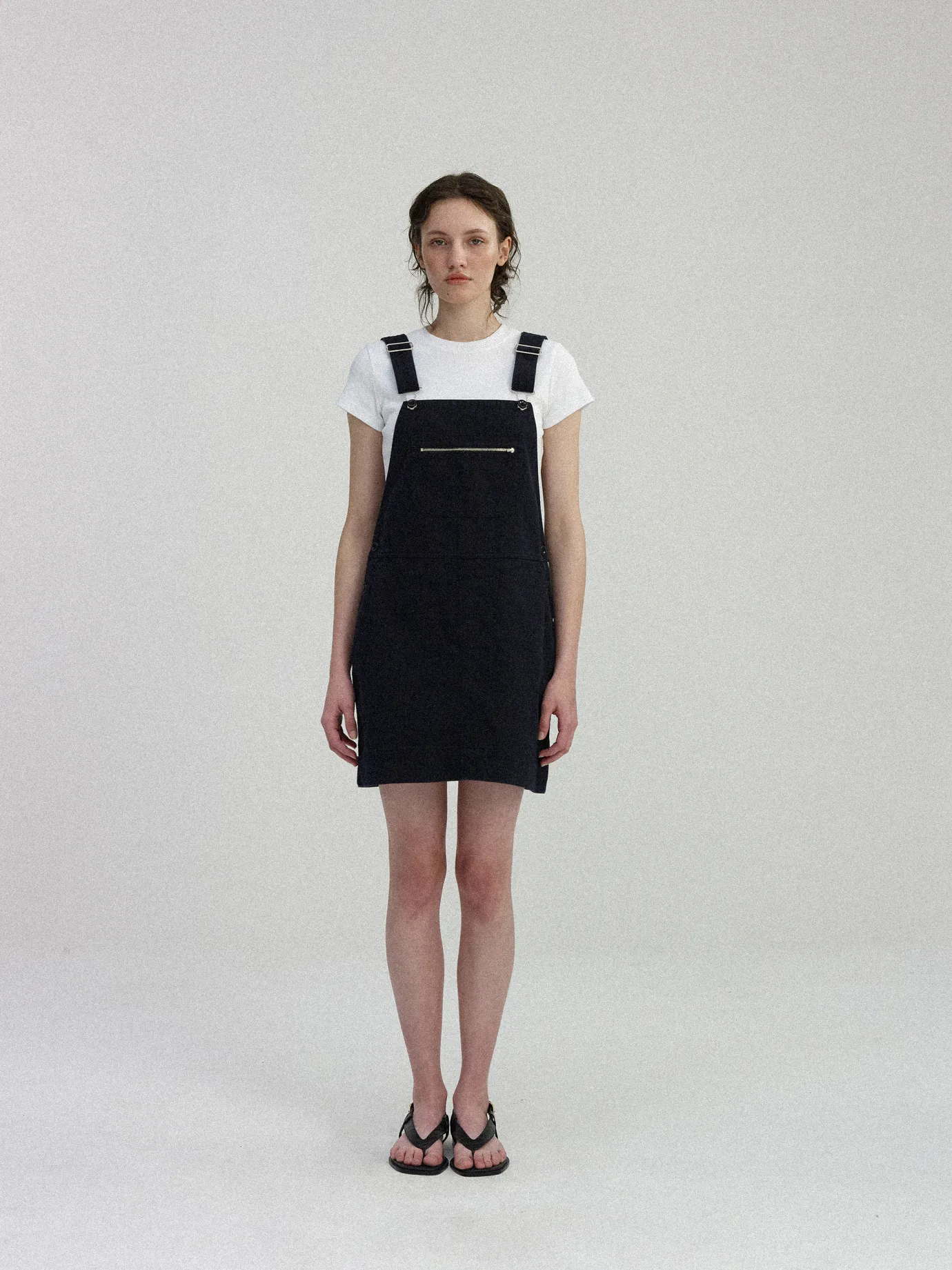 Nothing written Skirts-Toffe cotton overall skirt (Dark navy)