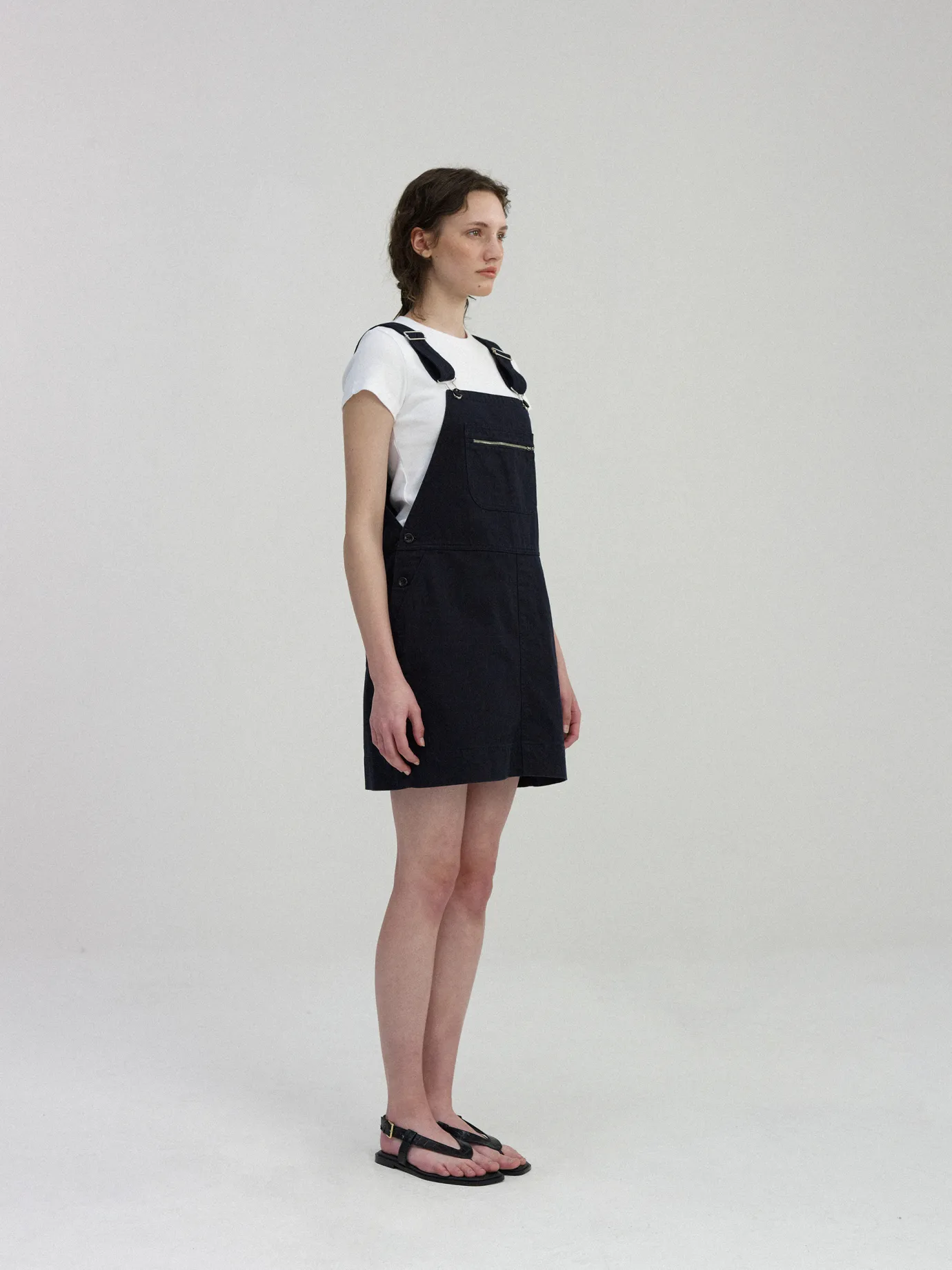 Nothing written Skirts-Toffe cotton overall skirt (Dark navy)