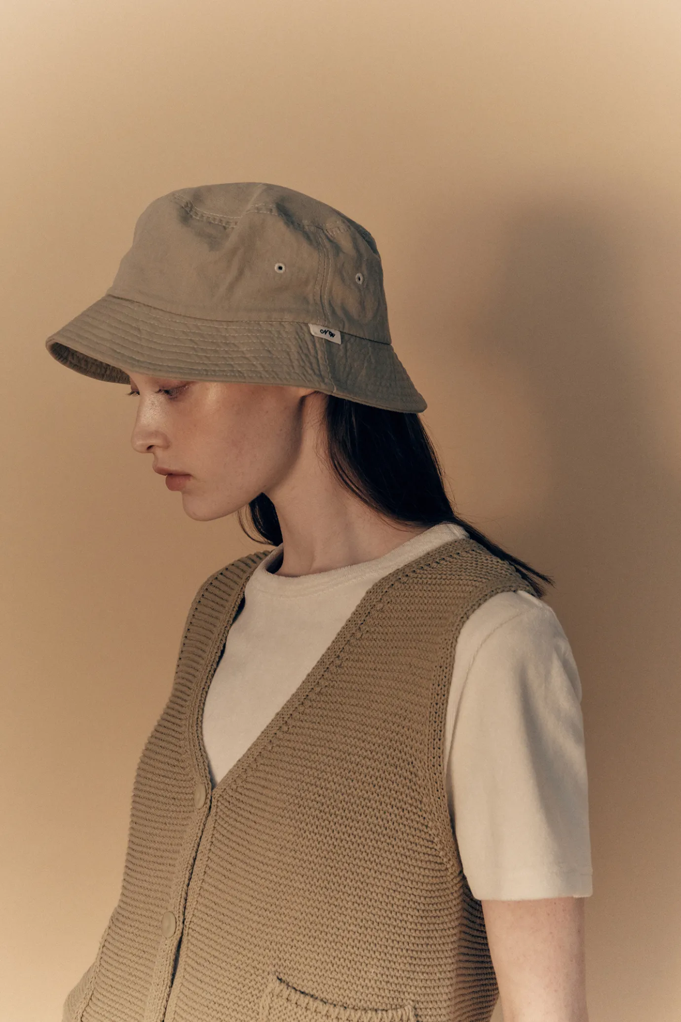 Nothing written Accessories-Traveller cotton hat (Khaki)