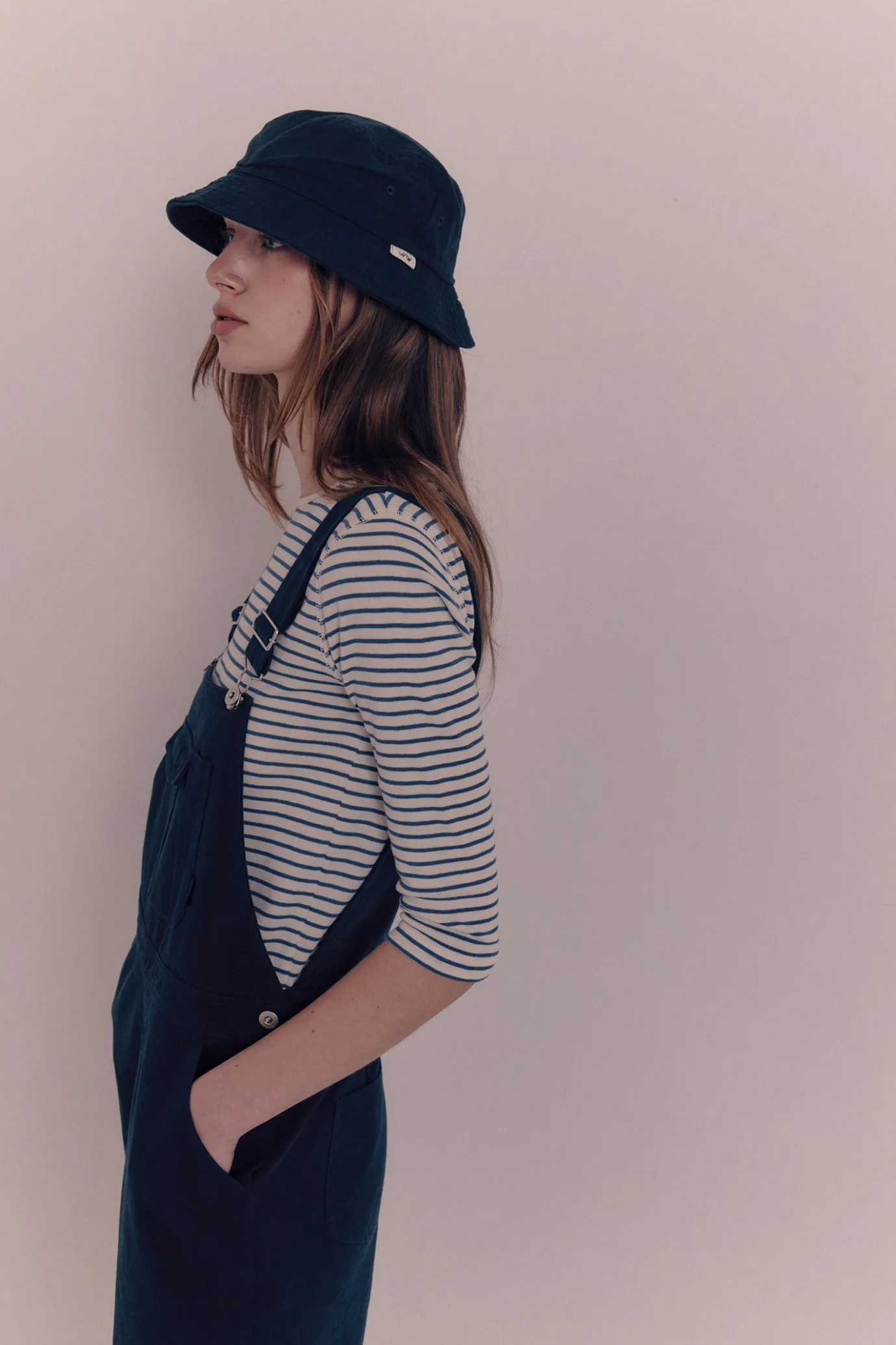 Nothing written Accessories-Traveller cotton hat (Navy)