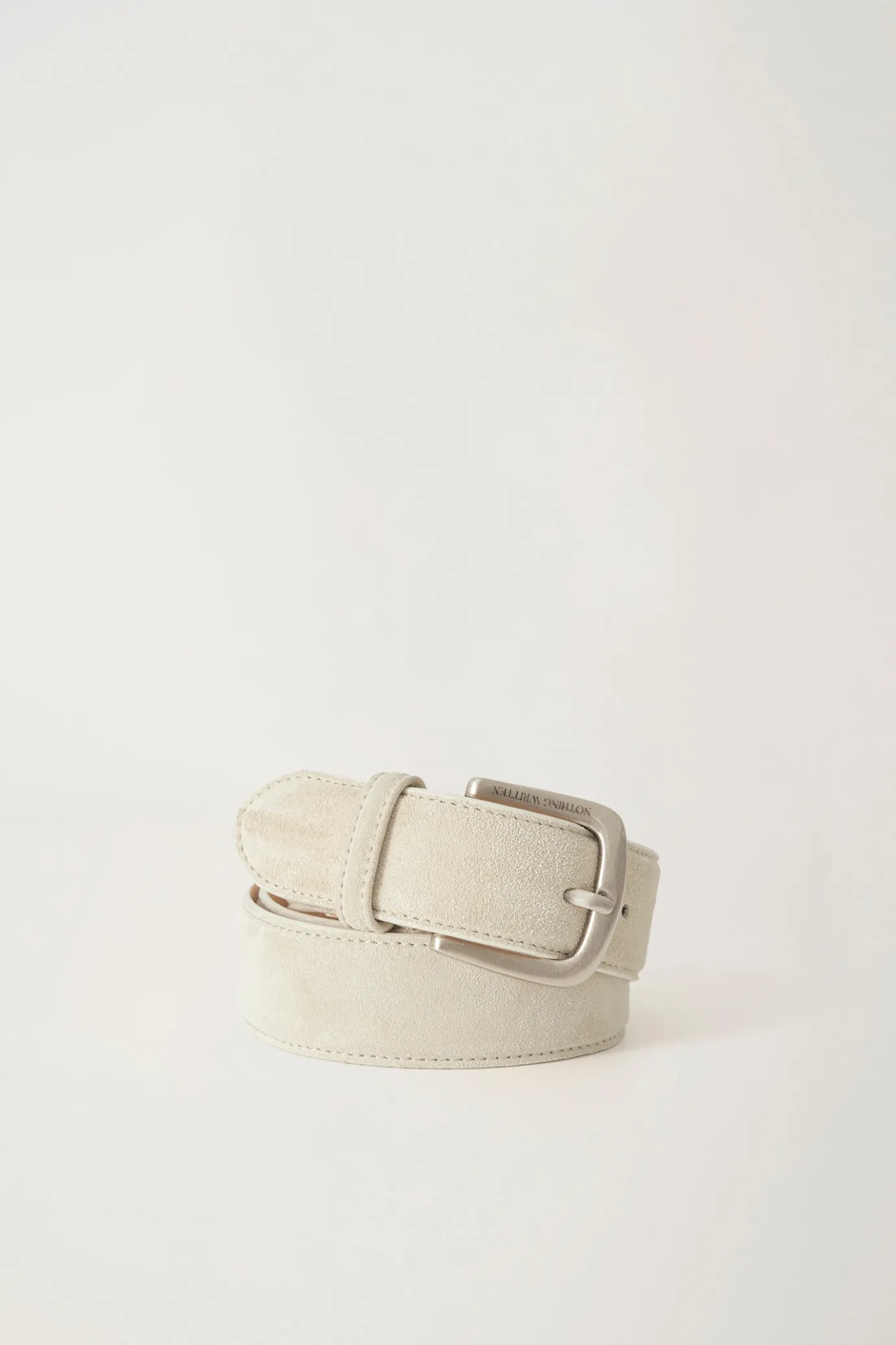 Nothing written Accessories-Vintage leather belt (Cloud white)