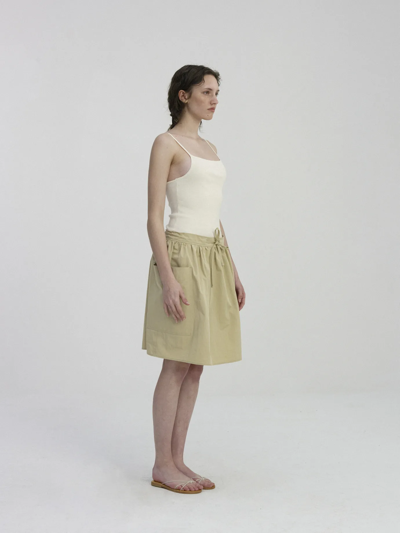Nothing written Knitwear-Yekki knit sleeveless (Ivory)